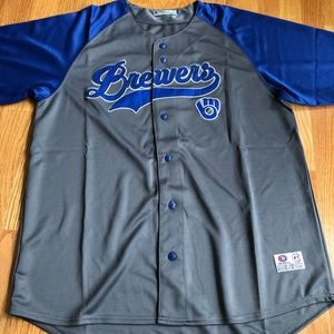 New MLB Brewers Jersey Baseball True Fan series size XL